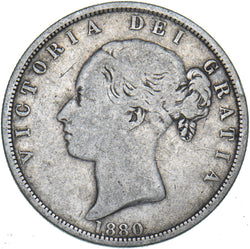 1880 Halfcrown - Victoria British Silver Coin