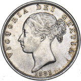 1881 Halfcrown - Victoria British Silver Coin - Superb