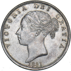 1881 Halfcrown - Victoria British Silver Coin - Superb
