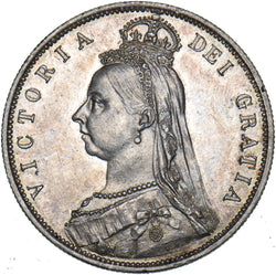 1887 Halfcrown - Victoria British Silver Coin - Superb