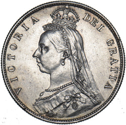 1887 Halfcrown - Victoria British Silver Coin - Very Nice