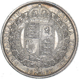 1887 Halfcrown - Victoria British Silver Coin - Very Nice