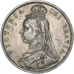 1887 Halfcrown - Victoria British Silver Coin - Very Nice