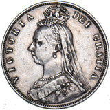 1887 Halfcrown - Victoria British Silver Coin - Nice