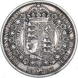 1887 Halfcrown - Victoria British Silver Coin - Nice
