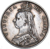 1887 Halfcrown - Victoria British Silver Coin - Nice