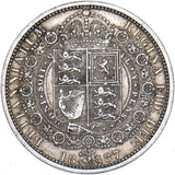 1887 Halfcrown - Victoria British Silver Coin - Nice