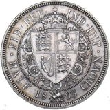 1893 Halfcrown - Victoria British Silver Coin - Nice
