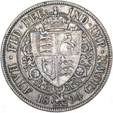 1894 Halfcrown - Victoria British Silver Coin