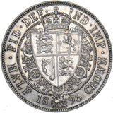 1896 Halfcrown - Victoria British Silver Coin - Very Nice