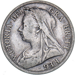 1899 Halfcrown - Victoria British Silver Coin