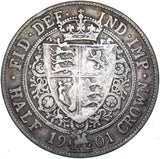 1901 Halfcrown - Victoria British Silver Coin