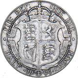 1906 Halfcrown - Edward VII British Silver Coin