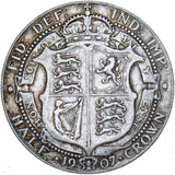 1907 Halfcrown - Edward VII British Silver Coin
