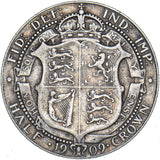 1909 Halfcrown - Edward VII British Silver Coin