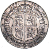 1910 Halfcrown - Edward VII British Silver Coin - Very Nice