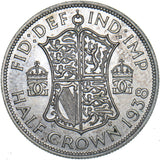 1938 Halfcrown - George VI British Silver Coin - Superb