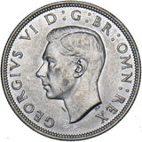 1942 Halfcrown - George VI British Silver Coin - Superb