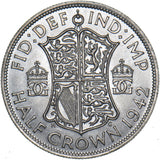1942 Halfcrown - George VI British Silver Coin - Superb