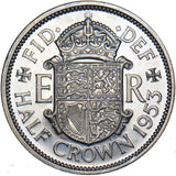 1953 Proof Halfcrown - Elizabeth II British Coin - Superb