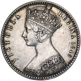 1849 Godless Florin - Victoria British Silver Coin - Very Nice