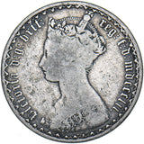 1852 Gothic Florin - Victoria British Silver Coin