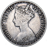 1858 Gothic Florin - Victoria British Silver Coin