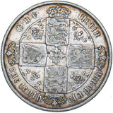 1873 Gothic Florin (Die no. 142) - Victoria British Silver Coin