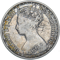 1878 Gothic Florin (Die no. 2) - Victoria British Silver Coin