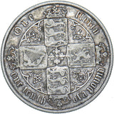 1878 Gothic Florin (Die no. 2) - Victoria British Silver Coin