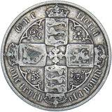 1881 Gothic Florin (xxri Flaw) - Victoria British Silver Coin