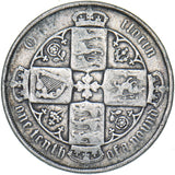 1883 Gothic Florin - Victoria British Silver Coin