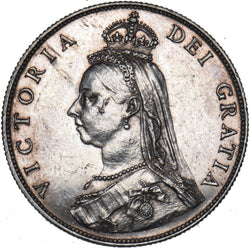 1887 Florin - Victoria British Silver Coin - Very Nice