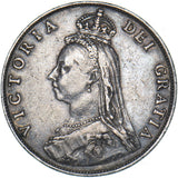 1887 Florin - Victoria British Silver Coin - Nice