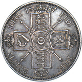1887 Florin - Victoria British Silver Coin - Nice