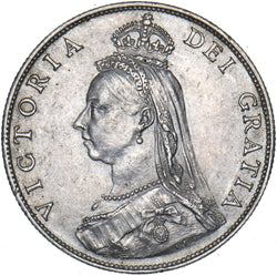 1887 Florin - Victoria British Silver Coin - Very Nice