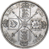 1887 Florin - Victoria British Silver Coin - Very Nice