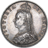 1888 Florin (Early Obverse Type) - Victoria British Silver Coin - Very Nice