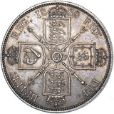 1888 Florin (Early Obverse Type) - Victoria British Silver Coin - Very Nice