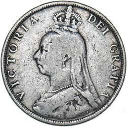 1892 Florin - Victoria British Silver Coin
