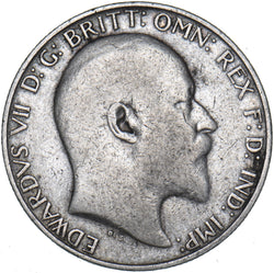 1909 Florin - Edward VII British Silver Coin