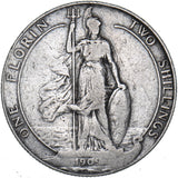 1909 Florin - Edward VII British Silver Coin