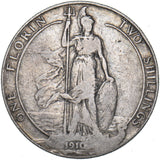 1910 Florin - Edward VII British Silver Coin