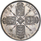 1911 Florin - George V British Silver Coin - Very Nice
