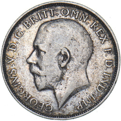 1913 Florin - George V British Silver Coin - Nice