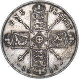 1916 Florin - George V British Silver Coin - Nice