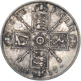 1917 Florin - George V British Silver Coin - Nice