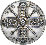 1918 Florin - George V British Silver Coin - Nice
