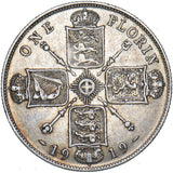 1919 Florin - George V British Silver Coin - Nice