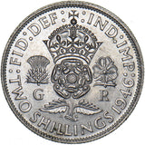 1946 Florin - George VI British Silver Coin - Superb